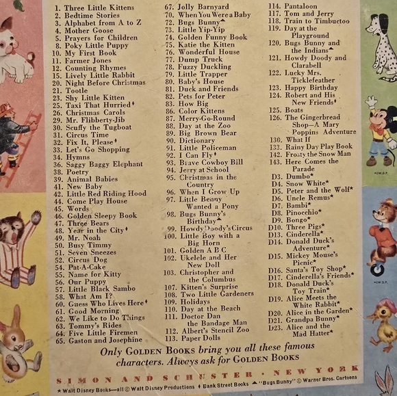 Vintage 1951 Mad Hatter’s Tea Party Little Golden Book First Edition A - Picture 5 of 5